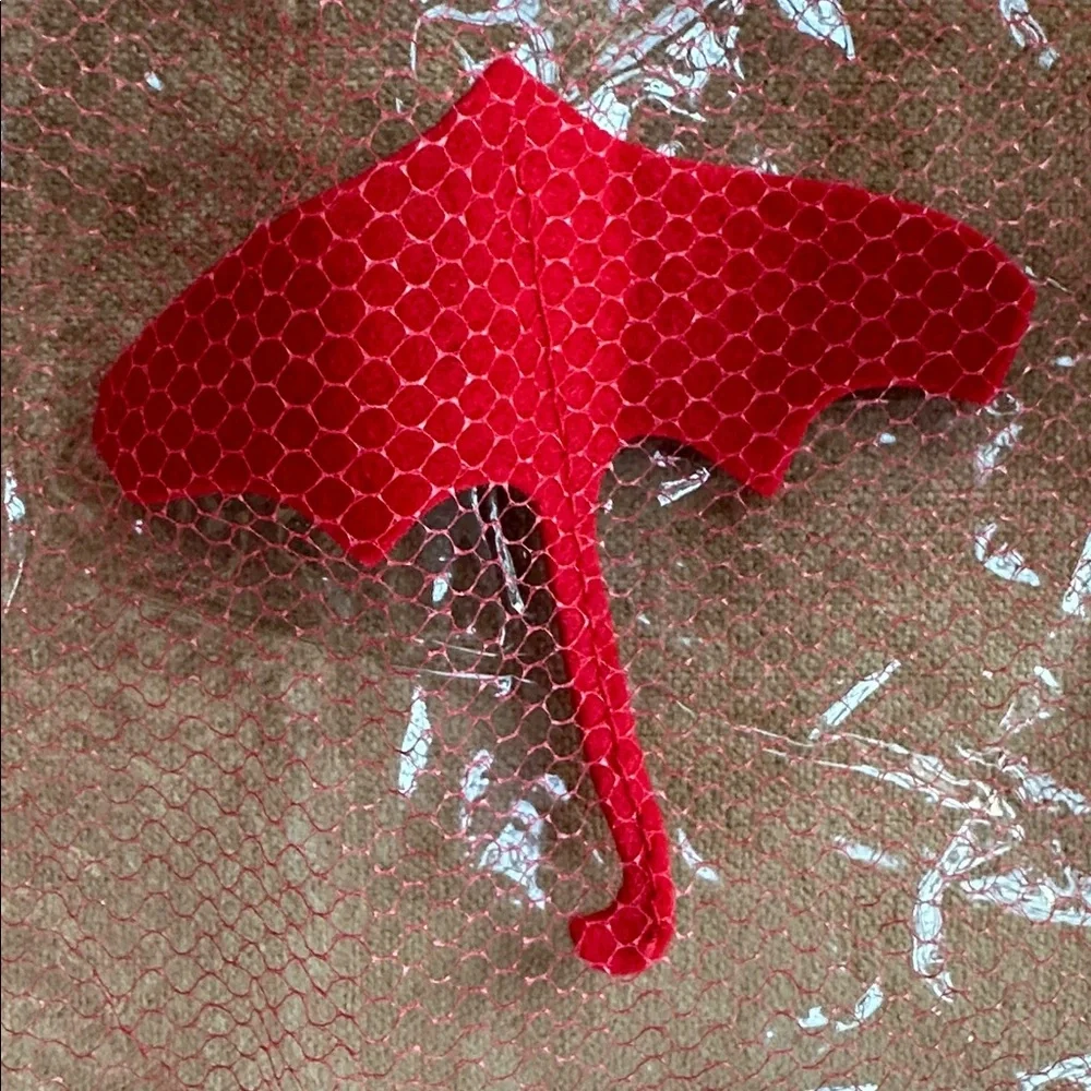 This is Rare Rain Hat Hair and makeup shield 1960 era like new Adorable Mesh in - Picture 8 of 9